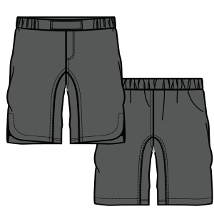 Patron ropa, Fashion sewing pattern, molde confeccion, patronesymoldes.com Sport shorts 9498 MEN Shorts